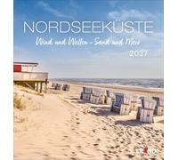 Nordseeküste Postkartenkalender 2027 - Wind und Wellen - Sand und Meer: Kalender im Postkartenformat. Tischkalender mit schönen Nordsee-Fotos zum Aufstellen oder Aufhängen.