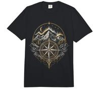 Nordstern Brújula Montaña Arte Diseño Comfort Colors Adult Heavyweight T-Shirt