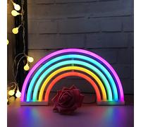 Nordstyle Rainbow logo neón LED Night Light para regalos infantiles, paredes, cumpleaños, Navidad y decoración de bodas