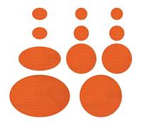 Nordtown Parches de reparación de chaqueta de plumón, color naranja, autoadhesivos, precortados, impermeables, sutiles, tela de nailon antidesgarros para fijar chaquetas, tiendas de campaña, sacos de