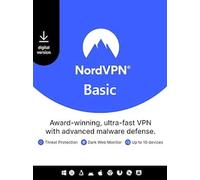 NordVPN Basic VPN Service (PC, Android, Mac, iOS) (10 Devices, 1 Year) - NordVPN Key - GLOBAL