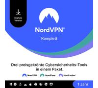 NordVPN Complete - 1 año de ciberseguridad VPN, PW, Cloud [1 año]