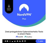 NordVPN Plus - 1 año de ciberseguridad (VPN + PW Manager) [1 año]