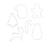 Nordwik Moldes de galletas navideñas Nordwik 6 piezas Acero inoxidable