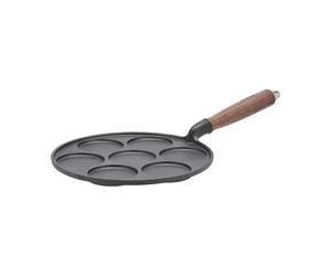 Nordwik Sartén para panqueques de hierro fundido con mango de madera Nordwik 25.5 cm