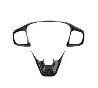 NORDYO Ajuste for Ford Puma 2019-2022 accesorios ABS fibra de carbono/mate ST volante de coche botón de Control marco cubierta estilo 2 uds (Color : Carbon fiber)