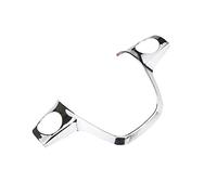 NORDYO Auto Car Styling Embellecedor for volante cubierta pegatina decoración apta for Ford Grand C-MAX 2011 2012 2013 2014 Accesorios (Color : Chrome 1Pcs)