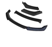 NORDYO Fit For Renault Megane 3 Accessories Car Front Bumper Lip Black Splitter Diffuser Lip Body Kit Spoiler Bumpers (Color : 4 Pcs+Black)