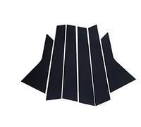 NORDYO Pegatinas negras for coche aptas for Nissan Qashqai J10 2008-2018 espejo columna media PC ventana embellecedor BC Pilar tira accesorios adhesivos for coche