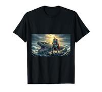 nore mitología Thor se Encuentra Frente a World Serpent como Ganador Camiseta