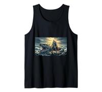 nore mitología Thor se Encuentra Frente a World Serpent como Ganador Camiseta sin Mangas