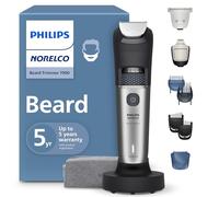 Norelco Philips BT7670/40 - Recortadora de barba serie 7000, 100% impermeable para hombres, 40 ajustes de longitud de cabello bloqueado, adaptabilidad de potencia BeardSense, cabezales de corte de