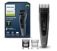 Norelco Philips - Cortapelos serie 3000, recortadora de pelo y barba, tecnología de corte y flujo, tecnología DualCut, DuraPower, 13 ajustes de longitud, tiempo de funcionamiento de 45 minutos, cero