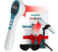 Norelie RedRevive - Varita de terapia de luz roja con gel conductor y soporte de varita, juego de terapia de luz láser fría para uso muscular y articular