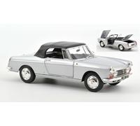 NOREV 1/18 PEUGEOT 404 CABRIOLET 1967 PLATA MODELO ESTÁTICO DIECAST