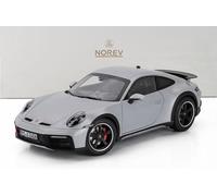 NOREV 1/18 PORSCHE 911 992 DAKAR COUPÉ 2023 GRIS MODELO ESTÁTICO DIECAST