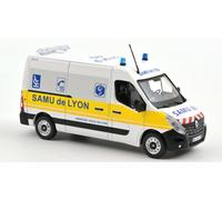 NOREV 1/43 FURGONETA RENAULT MASTER 2014 SAMU DE LYON MODELO ESTÁTICO DIECAST