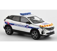 Norev PEUGEOT 3008 2023 POLICE MUNICIPALE WITH RED & YELLOW STRIPING 1:43