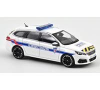 NOREV 1/43 PEUGEOT 308 SW 2018 POLICÍA MUNICIPAL MODELO ESTÁTICO DIECAST