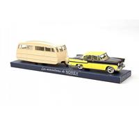 NOREV 1/43 SIMCA VEDETTE CHAMBORD 1958 CON CARAVANA MODELO ESTÁTICO DIECAST