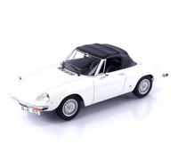 Norev- Alfa Romeo 2000 Spider 1978 White 1:18 Coches en Miniatura de colección, Color Blanco, 1/18e (187882)