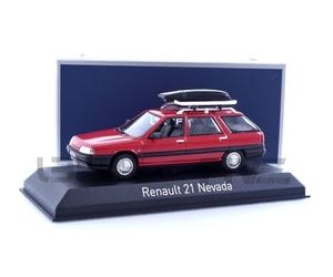 Norev B-M-W Renault 21 Nevada 1989 Red with Accessories 1:43