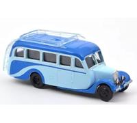 Norev- Citroën U23 Autocar 1947 Claro y Azul Medio 1/87 Miniatura, Color (159922)