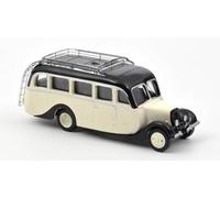 Norev-Citroën U23 Autocar 1947 Crème et Noir 1/87 Miniatura, Color Beige, (159924)