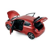NOREV - Coche en miniatura de colección compatible con Peugeot 208 GTI rojo rubí de 2013 metal 1/18