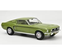 Norev FORD MUSTANG FASTBACK GT 1968 LIGHT GREEN METALLIC 1:12