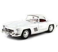 Norev NV183890 1:18 Mercedes-Benz 300 SL Roadster 1957-Silver - Modelo Coleccionable, Multicolor