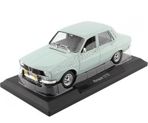 Norev NV185219 1:18 Renault 12 TS 1974-Modelo Coleccionable Peugeot Azul Claro, Multicolor
