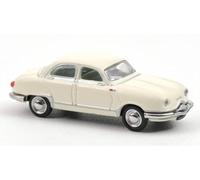 Norev- Panhard Dyna Z12 1957 Blanc 1/87 Miniatura, Color (451898)