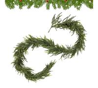 Norfolk Kieferngirlande-Mantelgirlande, Echte Touch-Weihnachtsgirlande, Weihnachtsdekoration Für Tisch,Weihnachtskieferngirlande | Künstliches Künstliches Kiefern-Weihnachtsgrün,Weihnachts