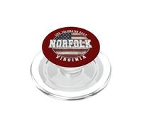 Norfolk Virginia, Bandera Americana Vintage PopSockets PopGrip para MagSafe