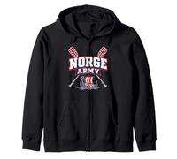 Norge Army Noruega Equipo de Remo Vikingo Equipo Noruego Orgullo Sudadera con Capucha