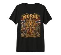 Norge Royal Lion Viking Heritage Bandera de Noruega para Hombres, Mujeres y niños Camiseta Premium