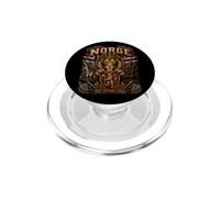 Norge Royal Lion Viking Heritage Bandera de Noruega para Hombres, Mujeres y niños PopSockets PopGrip para MagSafe