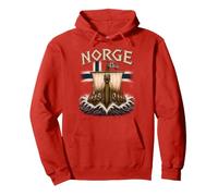 Norge Viking Longship Bandera de Noruega Patrimonio nórdico Sudadera con Capucha
