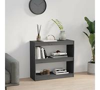 Norheim Estantería Moderna Baja,Estanterias Madera ;Estanteria, Libreria Oficina, Separador Ambientes,Habitacion Juvenil Salon Comedor, Color Gris, Medidas: 80 x 30 x 71,5 cm