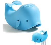 Norhogo 1 pieza de extensión de grifo infantil, ballena, azul | Dulce Walform Kids Silicona Seguridad Grifos Protector de Grifo de Baño Cubierta protectora