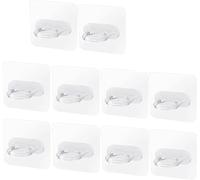 Norhogo 10 ganchos para toallas autoadhesivos, multifuncionales redondos, autoadhesivos, resistentes al agua, para baño, cocina, baño