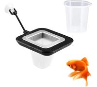 Norhogo Anillo de alimentación para acuario, anillo de plástico con tetina, estación de alimentación de peces, herramienta de alimentación para peces, para peces de colores, cíclidos, guppies
