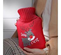 Norhogo Bolsa de agua caliente de 1 L con funda, suave y premium, botella de agua caliente, extraíble y lavable, para niños y adultos para hombros, cuello, espalda, cintura