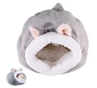 Norhogo Cama para hámster de rata, cama de invierno, erizo acurrucado, saco para animales pequeños, cueva para mascotas, jaula de nido, accesorios para nido, mini erizo de algodón, pequeño animal,