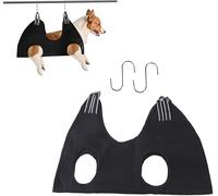 Norhogo Juego de hamaca para perros y gatos, bolsa de retención de hamaca para perros con 2 ganchos en forma de S, arnés para perros transpirable, arnés para recortar las uñas, aseo del pelo, S y