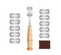 Norhogo Lame Boulanger et 10 piezas Lames, Couteau de Boulanger Grignette Lame a Pain Porte pour Grigner Pâte Graver Pain Cuisine Accesorios