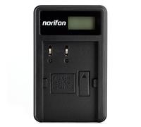 Norifon BP-511 LCD USB Cargador para Canon EOS 10D, 20D, 30D, 40D, 50D, D60, MV630i, MV700, MV730i, Optura Pi, XI, ZR10, ZR60, PowerShot G5 Cámara y Más