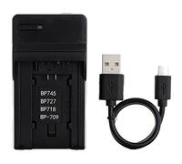 Norifon BP-718 USB Cargador para Canon iVIS HF M51, M52, R31, R32, R42 LEGRIA HF R506, R56, R57, M60, R306, R36, R37, R38, R406, R46, R47, R48 VIXIA HF M50, M52, R30, R300 Cámara y Más