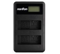 Norifon EN-EL14 Doble Canal LCD USB Cargador para Nikon Coolpix P7000, Coolpix P7100, Coolpix P7700, Coolpix P7800, DSLR D3100, DSLR D3200, DSLR D5100, DSLR D5200 Cámara y Más